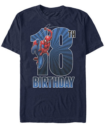 Мужская футболка с короткими рукавами и изображением Человека-паука Fifth Sun Swinging 18th Birthday FIFTH SUN