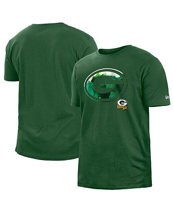 Мужская футболка Green Green Bay Packers 2022 Sideline Ink Dye New Era