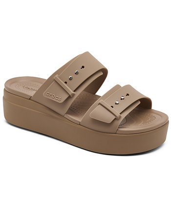 Women's Brooklyn Low Wedge Sandals from Finish Line Crocs