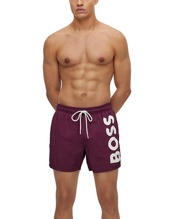Мужские быстросохнущие шорты для плавания BOSS с большим контрастным логотипом BOSS