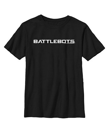 Boy's White Logo  Child T-Shirt Battlebots