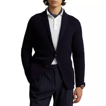 Кардиган из смесовой шерсти с длинными рукавами Polo Ralph Lauren