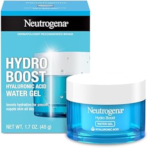 Neutrogena Hydro Boost Face Moisturizer with Hyaluronic Acid for Dry Skin, Oil-Free and Non-Comedogenic Water Gel Face Lotion, 1.7 oz Neutrogena