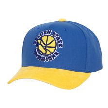 Men's Mitchell & Ness Royal Golden State Warriors Corduroy Pro Crown Adjustable Hat Mitchell & Ness