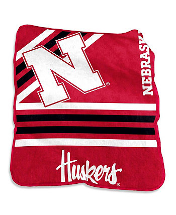 Плюшевое плед Raschel Team Nebraska Huskers размером 50 x 60 дюймов Logo Brand