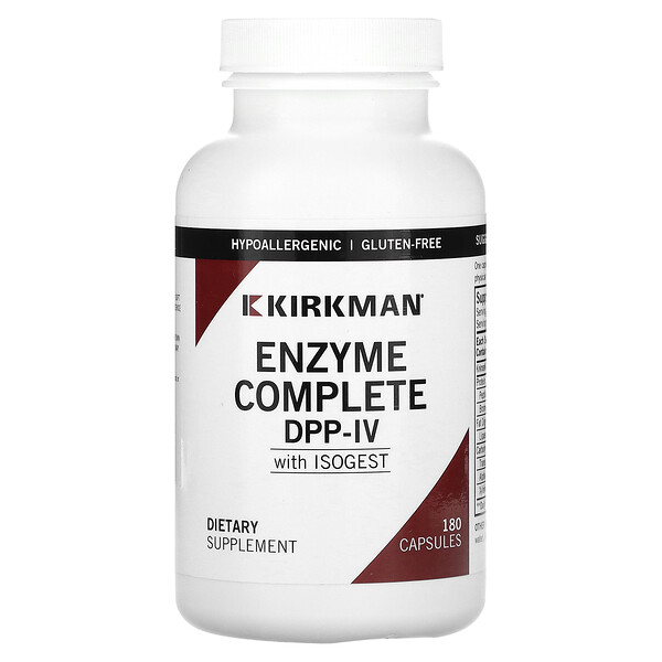 Enzyme Complete DPP-IV с ISOGEST, 180 капсул Kirkman Labs