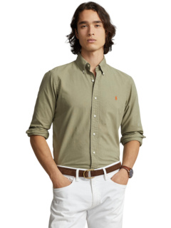 Окрашенная оксфордская рубашка классического кроя с длинным рукавом Polo Ralph Lauren