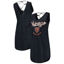 Женское платье G-III 4Her by Carl Banks Navy Chicago Bears Game Time Swim с V-образным вырезом In The Style