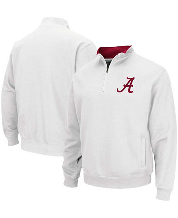 Мужская куртка-пуловер с логотипом Crimson Tide Tortugas и логотипом четверть на молнии White Alabama Colosseum