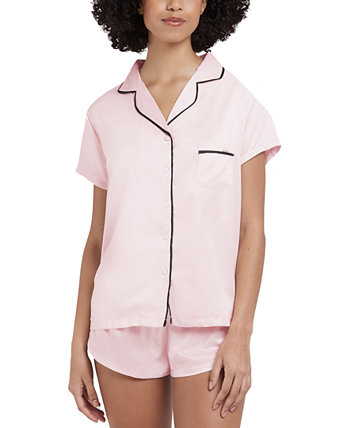 Пижамный комплект с атласной рубашкой и шортами Abigail BLUEBELLA