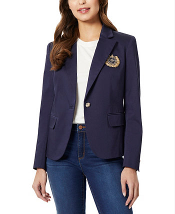 Женская куртка с длинным рукавом на 1 пуговице и гербом Jones New York
