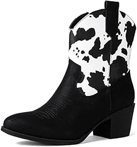 Женские Ботильоны и ботинки до щиколотки GLOBALWIN The Western Wear Fashion Cowboy Cowgirl Free Birds Country Concert Disco Outfits Low Heel Walking Boots For Ladies GLOBALWIN