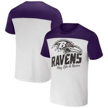 Men's NFL x Darius Rucker Collection by Fanatics Cream Baltimore Ravens Colorblocked T-Shirt Unbranded