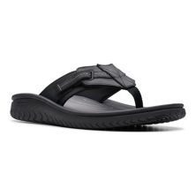 Clarks® Wesley Sun Men's Leather Flip Flop Sandals Clarks