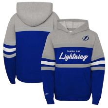 Youth Mitchell & NessÂ Blue Tampa Bay Lightning Head Coach Pullover Hoodie Mitchell & Ness