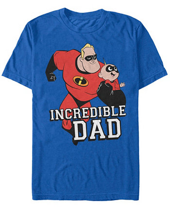Мужская футболка с коротким рукавом Disney Pixar Hero Dad The Incredibles