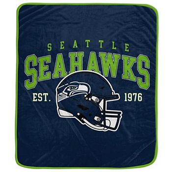 Одеяло Seattle Seahawks Vintage Arch, ультрамягкое, 127 x 152 см, полиэстер, контрастная окантовка Pegasus