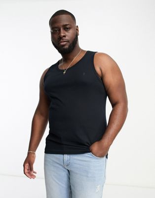 French Connection Plus tank top in navy French Connection