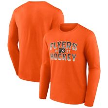 Мужская оранжевая футболка Fanatics Philadelphia Flyers Skate Or Die с длинным рукавом Fanatics