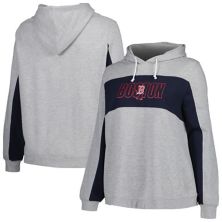 Women's Profile Heather Gray Boston Red Sox Plus Size Pullover Jersey Hoodie Profile