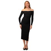 Женское Повседневное платье Madden Girl Off The Shoulder Lace Trim Maxi Madden Girl