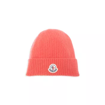 Логотип Шерсть &amp; Кашемировая шапка-бини Moncler