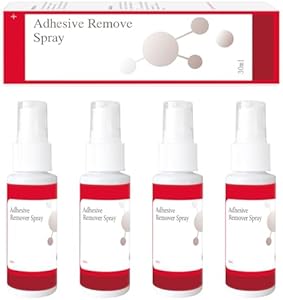 nosgay No-Sting Adhesive Remover Spray - Medical Adhesive Remover 1 Oz - Adhesive Remover for Skin Ostomy Bandage Wound Dressings Wig Glue Remover (4 Pcs) Ovand