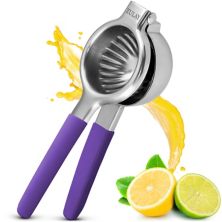 Lemon Squeezer Stainless Steel with Premium Heavy Duty Solid Metal Squeezer Bowl Zulay