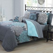 Комплект янтарного лоскутного одеяла Avondale Manor с удобными декоративными подушками Avondale Manor