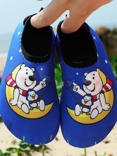 Водные туфли с мультипликационным принтом для мальчиков SHEIN