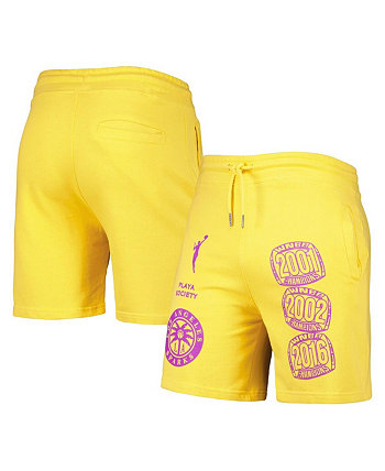 Мужские золотистые шорты с логотипом Los Angeles Sparks Legacy Playa Society