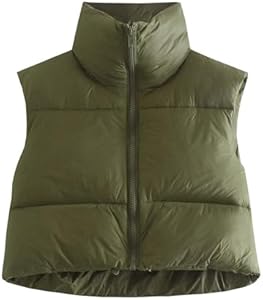 Женский Пуховый и верхний жилет Hixiaohe Winter Crop Vest Hixiaohe