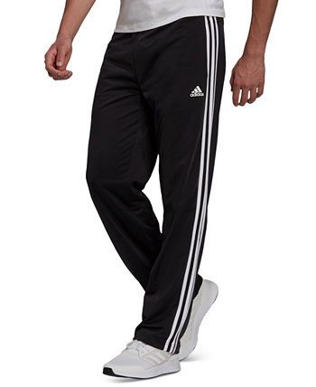 Купить Спортивные брюки Мужские спортивные брюки Primegreen Essentials с открытым низом и 3 полосками для разминки Adidas, цвет - черный, по цене 5 940 рублей в интернет-магазине Usmall.ru