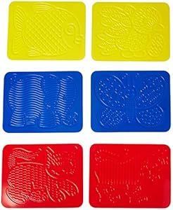 Roylco Junior Animal Rubbing Plates with Guide, 8.5" x 11", Set of 6 Roylco