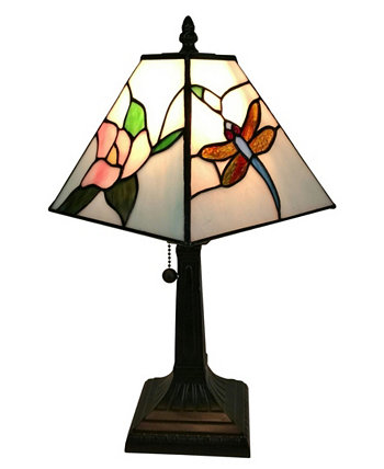 Настольная лампа Tiffany Style Mission Dragonfly Amora Lighting