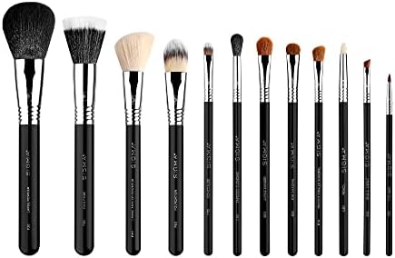 Sigma Beauty Basic Eye Makeup Brush Set – Classic Eye Makeup Brushes with Premium Fibers and Sleek, Durable Handles for Eyeliner, Eyeshadow, & Eyebrows, Includes 7 Black Makeup Brushes Sigma Beauty