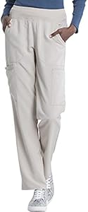 EDS Essentials Scrubs for Women, Yoga-Inspired Pull-On Pant with Four-Way Stretch and Moisture Wicking DK005 Dickies