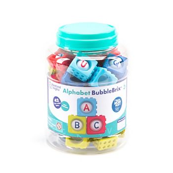 Кубики с алфавитом BubbleBrix для обучения, 42 детали, без фталатов, с 3 лет Educational Insights