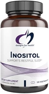 Designs for Health Inositol Capsules (Капсулы) - 900mg per Capsule Inositol Dietary Supplement for Female Hormone Support, Relaxation & Liver Health Support - Brain Support Supplement (120 Capsules) Designs for Health