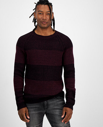 Мужской плетеный свитер с круглым вырезом, созданный для Macy's I.N.C. International Concepts