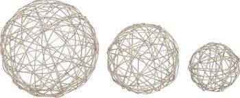 Iron Orb Sculpture - Set of 3 COSMO BY COSMOPOLITAN