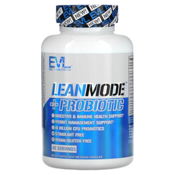 LeanMode + пробиотик, 120 капсул EVLution Nutrition
