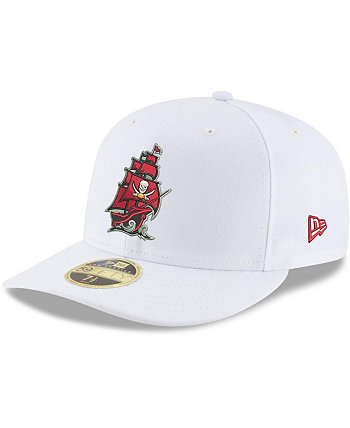Мужская белая приталенная шляпа Tampa Bay Buccaneers Alternate Logo Omaha 59Fifty New Era