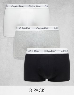 Набор трусов с низкой посадкой Calvin Klein из хлопкового стрейча, 3 шт. Calvin Klein