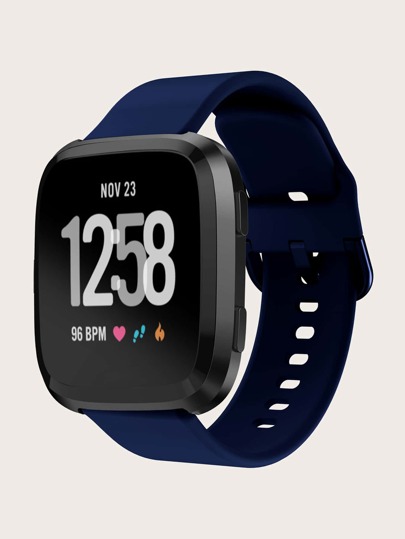 Силиконовый ремешок часов совместимый с Fitbit Versa SHEIN