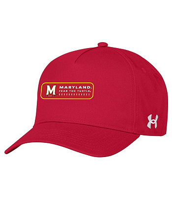 Men's Red Maryland Terrapins 2023 Sideline Adjustable Hat Under Armour