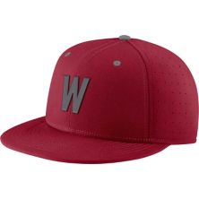 Men's Nike Crimson Washington State Cougars Aero True Baseball Performance Fitted Hat Nike