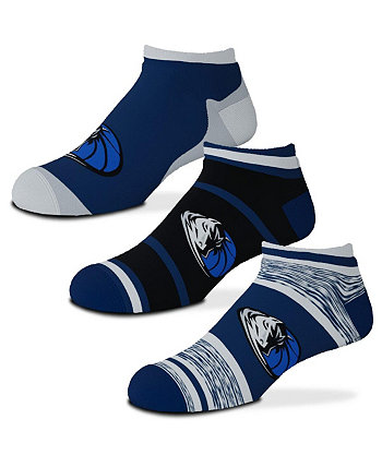 Комплект из трех молодежных носков до щиколотки Dallas Mavericks для мальчиков и девочек For Bare Feet