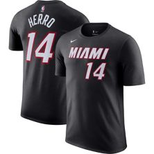 Men's Nike Tyler Herro Black Miami Heat Icon 2022/23 Name & Number T-Shirt Nike