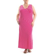 Платье макси с V-образным вырезом и V-образным вырезом больших размеров Nina Leonard Nina Leonard